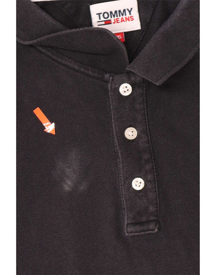 Tommy Hilfiger Herren Poloshirt 2XL Schwarz Baumwolle