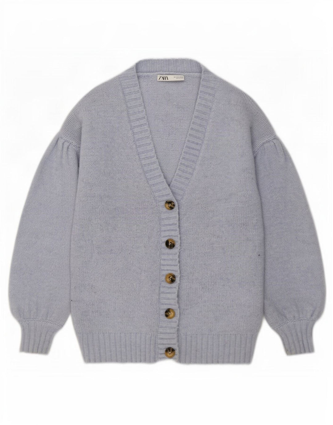 Zara Damen-Strickjacke in Übergröße, Gr. 10, klein, blau, Polyester