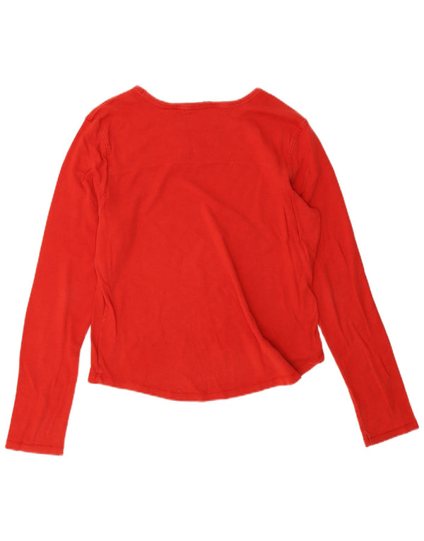 Tommy Hilfiger Damen Top Langarm UK 18 XL Rot