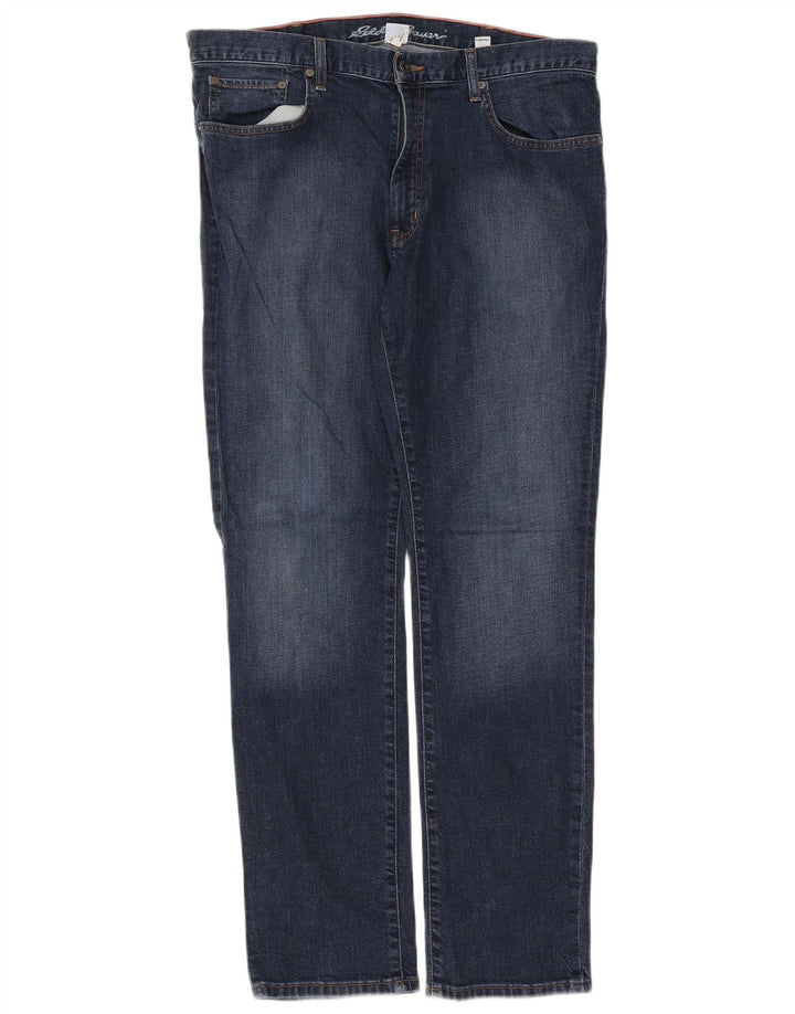 Eddie Bauer Herren Slim Jeans W36 L32 Marineblau Baumwolle