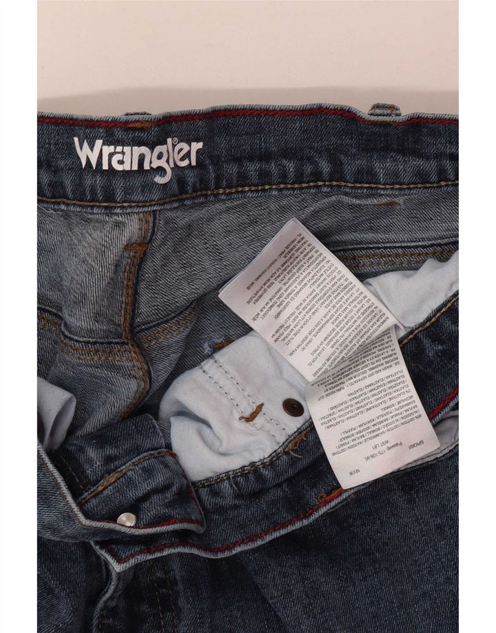 Wrangler Herren Regular Straight Jeans W38 L32 Blaue Baumwolle
