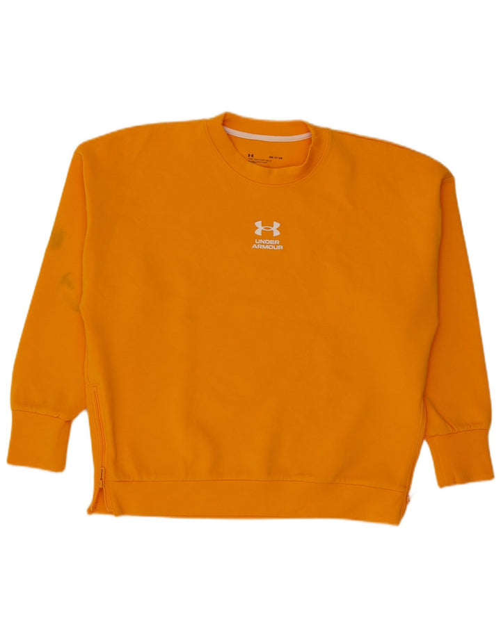 Under Armour Damen-Sweatshirt in Übergröße, Gr. 10, Größe S, Orange