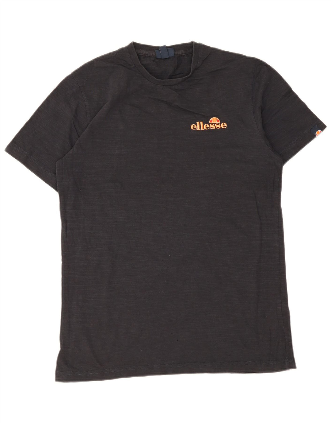 Ellesse Herren-Grafik-T-Shirt-Oberteil aus mittelschwarzer Baumwolle