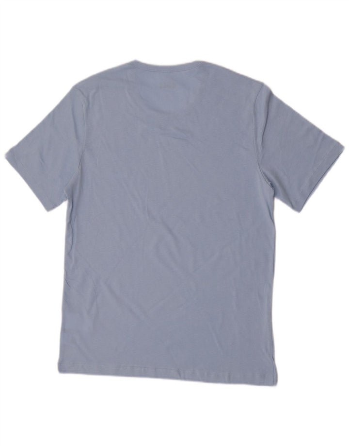Hugo Boss Herren T-Shirt Top mittelblaue Baumwolle