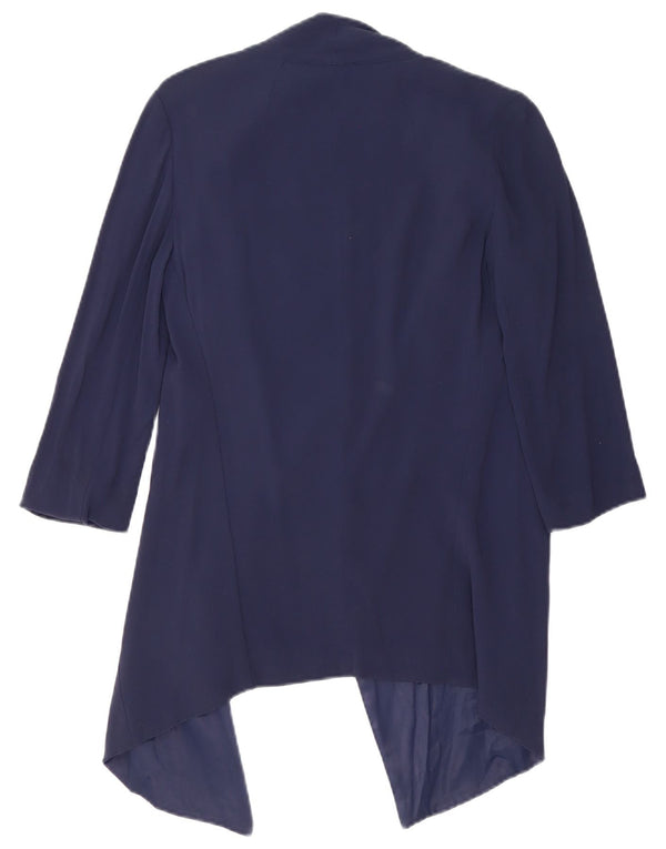 Max & Co. Offene Damen-Blazerjacke mit 3/4-Ärmeln, UK 6, XS, Marineblau, Viskose