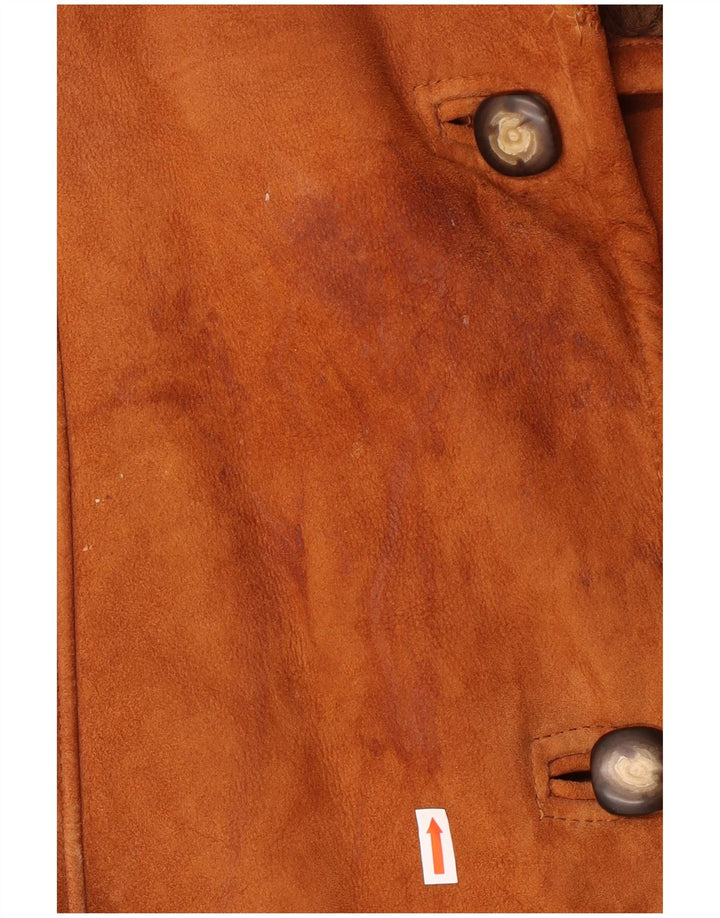 Vintage Damen Shearling Mantel IT 44 Medium Beige Shearling Classic