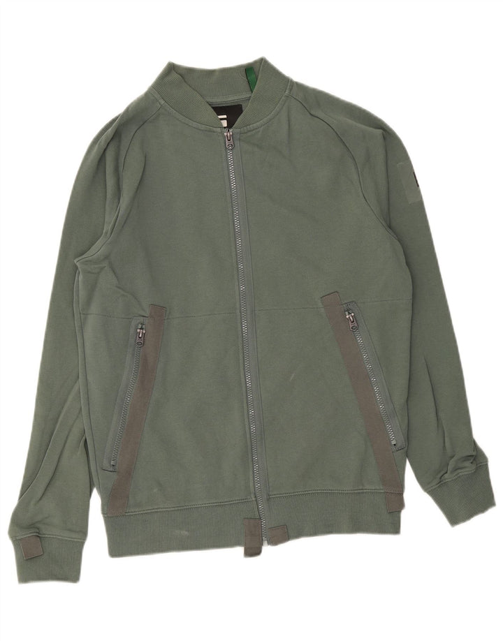 G-Star Herren-Trainingsanzug-Oberteil, Jacke, Größe S, Grün, Baumwolle