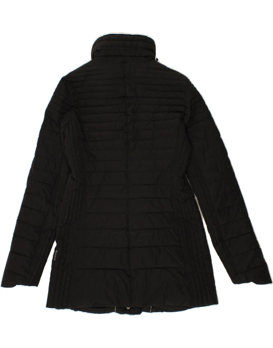 ARMANI JEANS Womens Padded Coat US 8 Medium Black Polyester Vintage Armani Jeans and Second-Hand Armani Jeans from Messina Hembry 