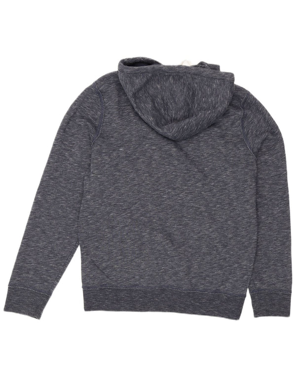 Hollister Mens Hoodie Jumper Medium Navy Blue Flecked Cotton