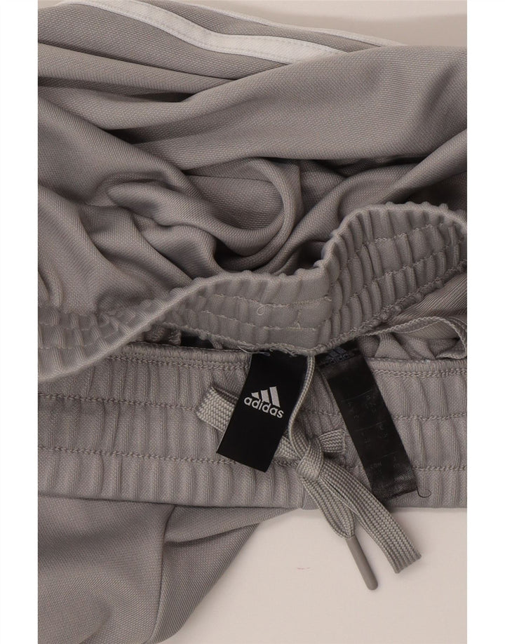 Adidas Damen Trainingshose UK 8/10 Small Grau Polyester