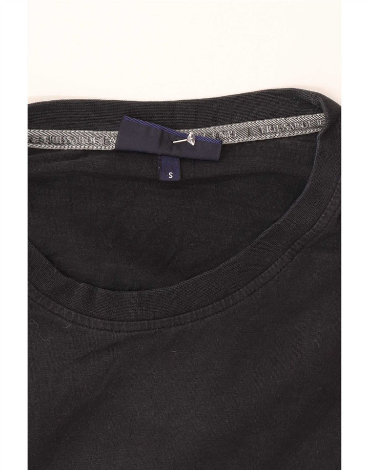 Trussardi Jeans Herren-Oberteil mit Grafik, langärmlig, Größe S, Schwarz