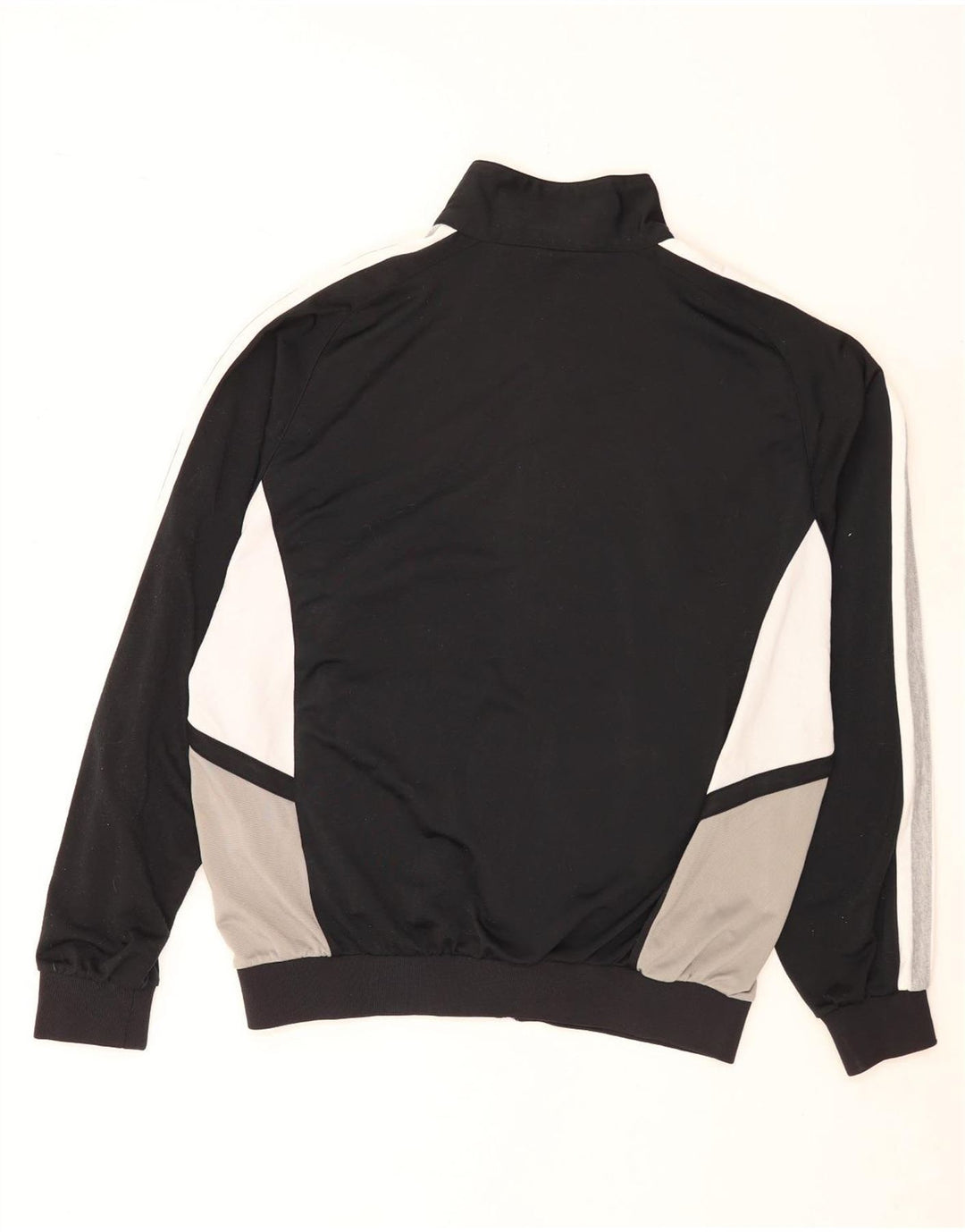 Champion Herren-Trainingsanzug-Oberteil, Jacke, 2XL, schwarzes Colourblock-Polyester