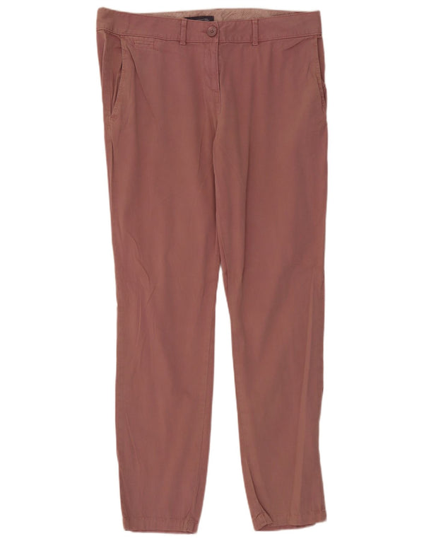 Marks & Spencer Slim Chino-Hose für Damen, UK 14, Größe L, W36, L30, Rosa, Baumwolle