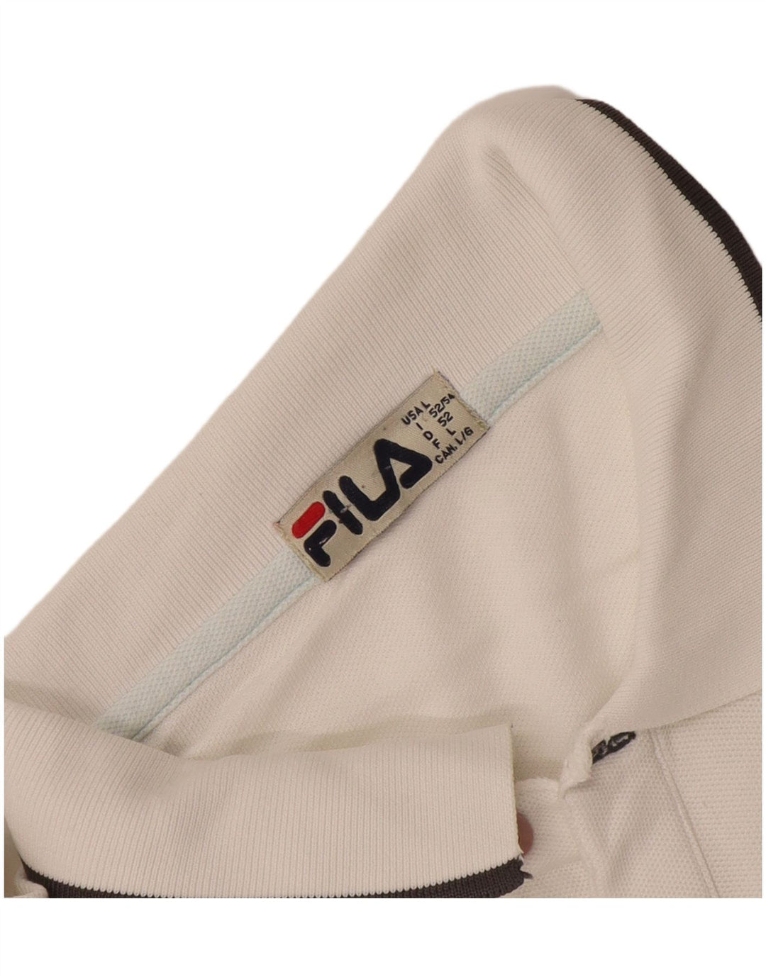 Fila Herren Poloshirt IT 52 Large Weiß