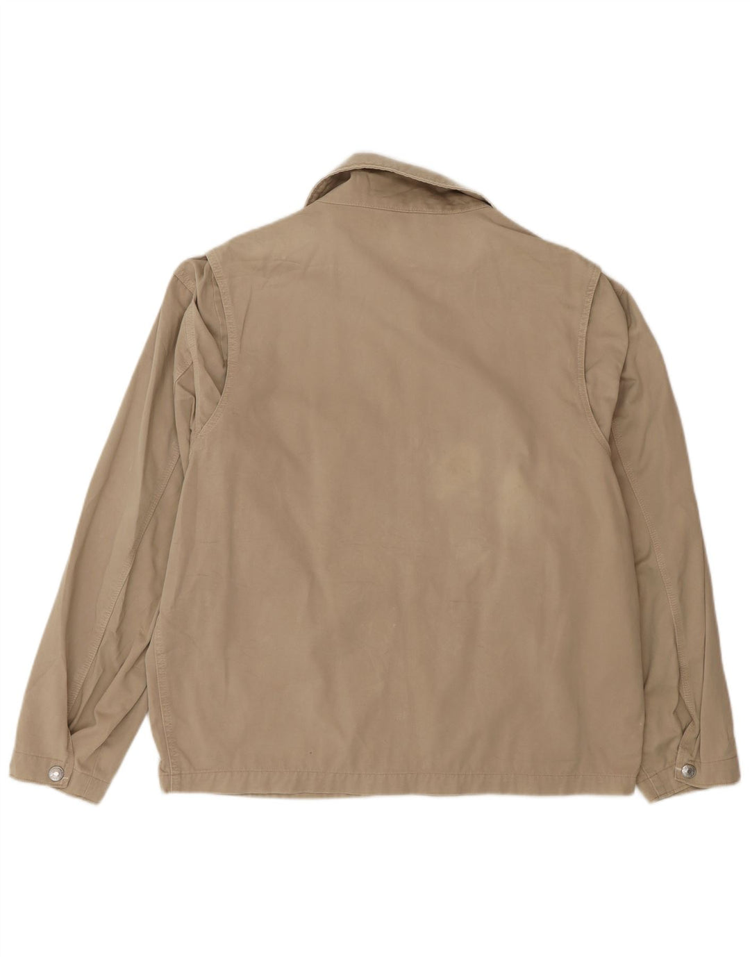 Vintage Herren Bomberjacke UK 40 Große Beige Baumwolle