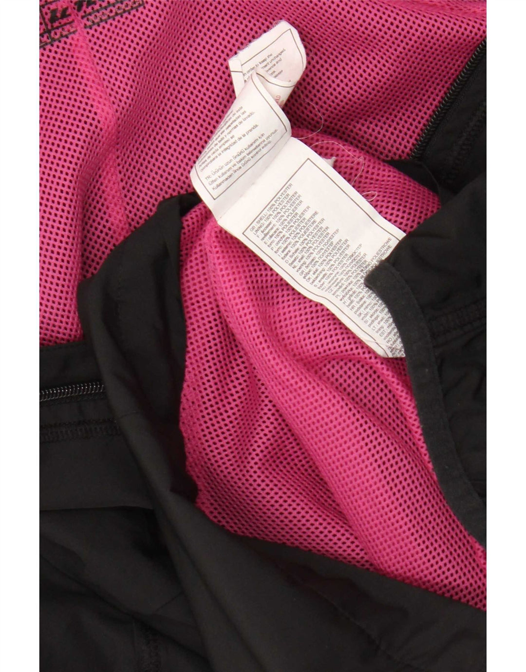 Lotto Damen-Regenjacke mit Kapuze, UK 18, XL, Schwarz, Polyester