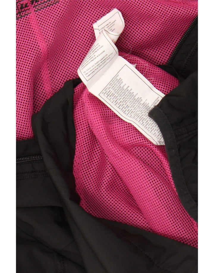 Lotto Damen-Regenjacke mit Kapuze, UK 18, XL, Schwarz, Polyester