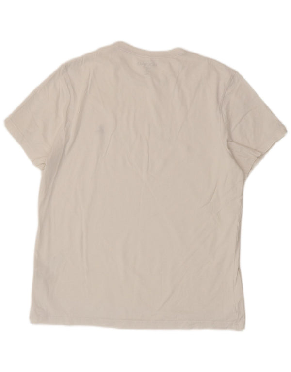 Jack Wills Herren-T-Shirt mit klassischer Passform, mittelweiße Baumwolle