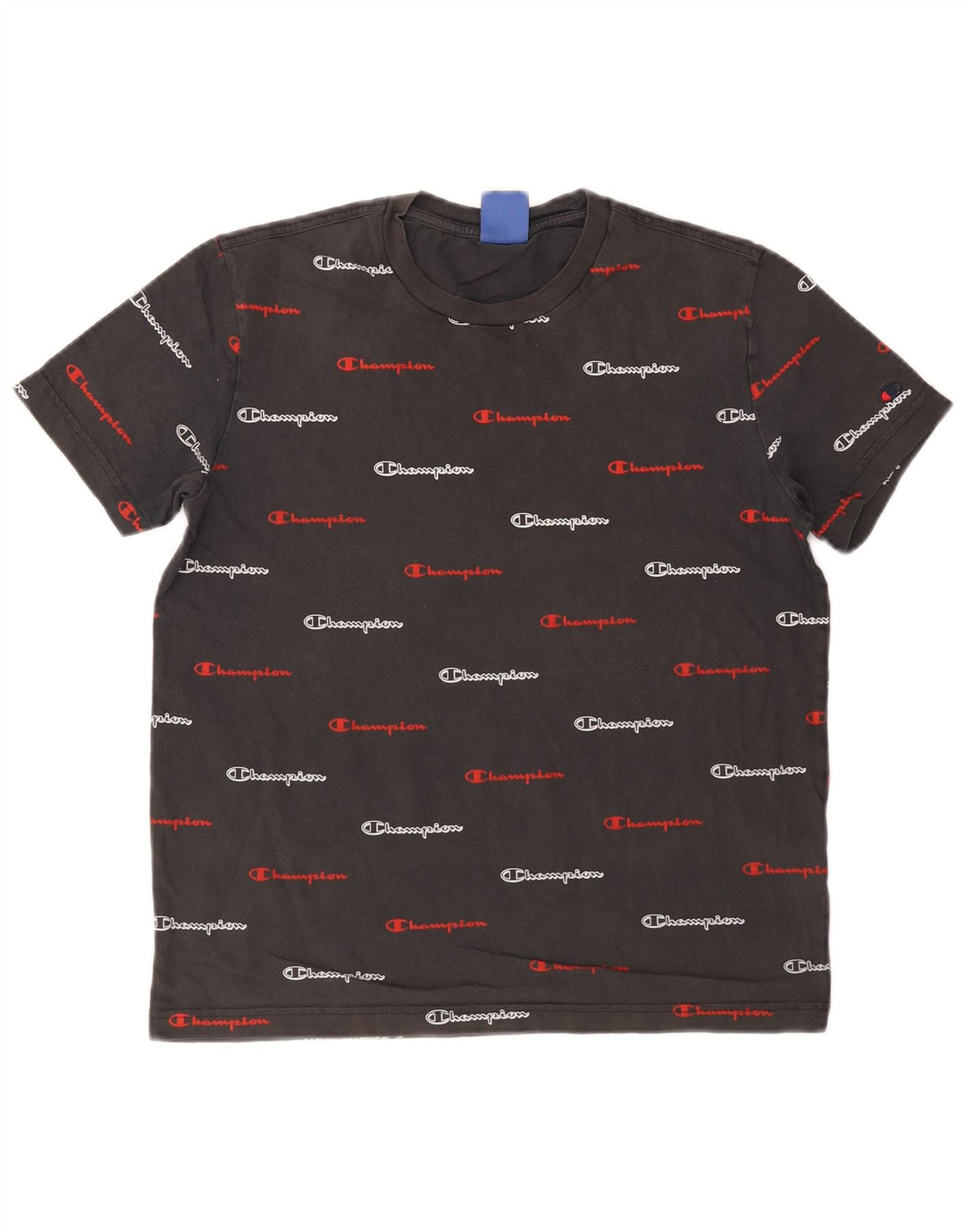 Champion Herren-T-Shirt mit Grafik, Größe S, Grau, Baumwolle