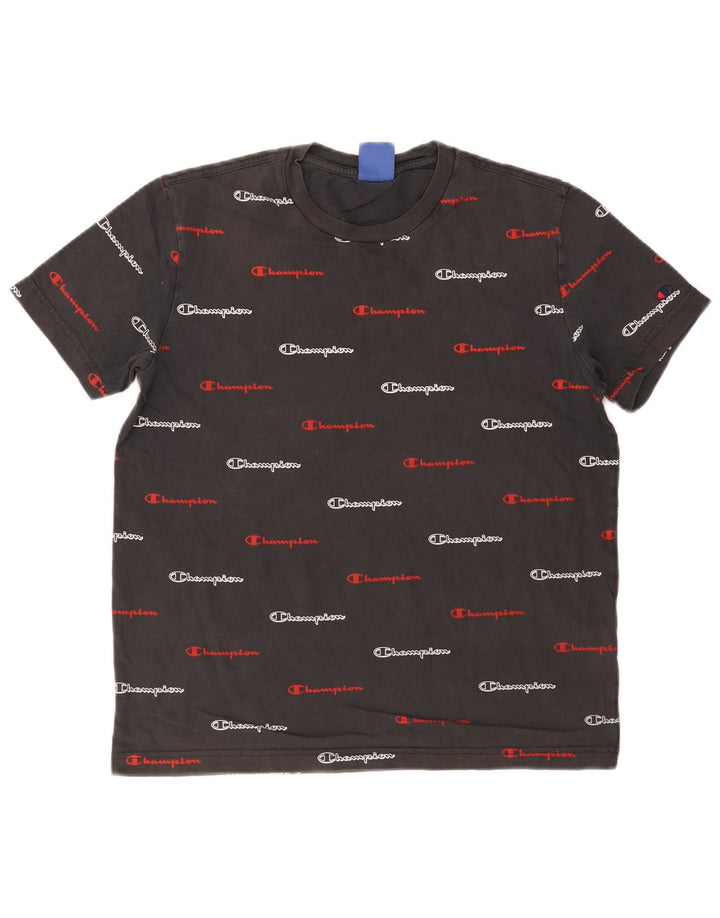 Champion Herren-T-Shirt mit Grafik, Größe S, Grau, Baumwolle