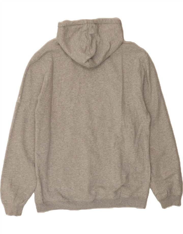 ADIDAS Mens Hoodie Jumper Large Grey Cotton Vintage Adidas and Second-Hand Adidas from Messina Hembry 