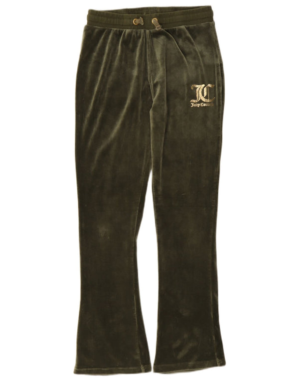 Juicy Couture Velours-Trainingshose für Mädchen, 12–13 Jahre, Khaki, Polyester