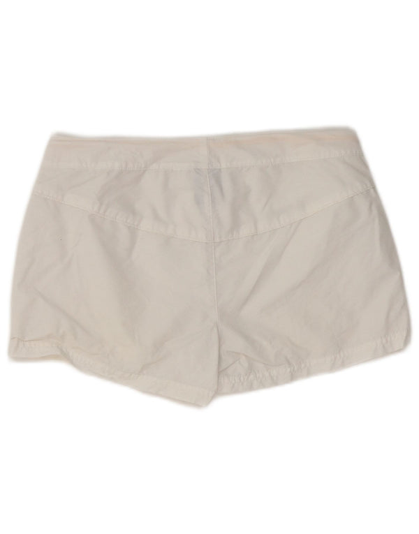 NIKE Damen Freizeitshorts UK 12 Medium W32 Weiß