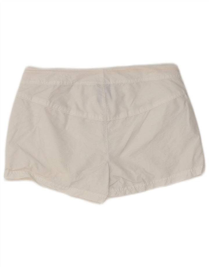 NIKE Damen Freizeitshorts UK 12 Medium W32 Weiß