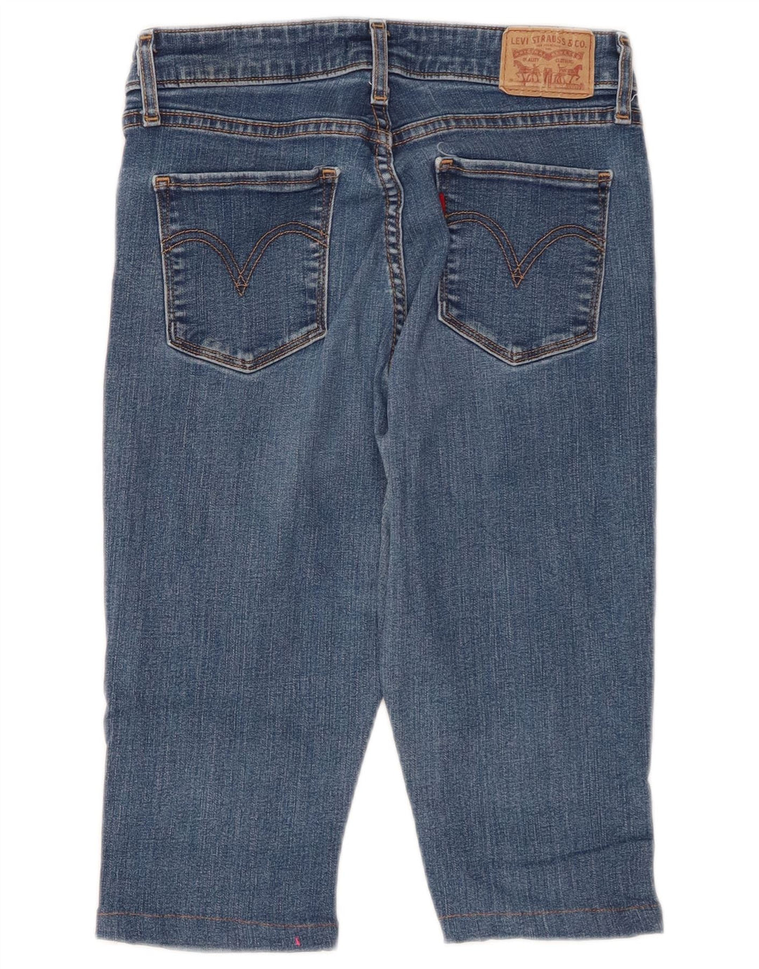 LEVI'S Damen Classic Mid Rise Skinny Capri Jeans US 6 Medium W26 L14 Blau