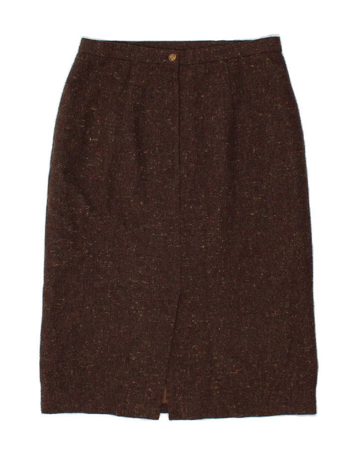 VINTAGE Womens Straight Skirt Medium W30  Brown Vintage Vintage and Second-Hand Vintage from Messina Hembry 