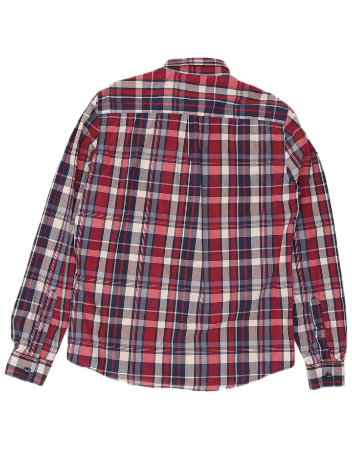 Superdry Herren-Hemd in normaler Passform, groß, rot kariert, Baumwolle