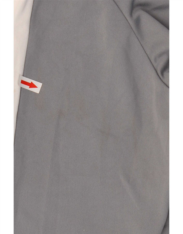 Under Armour Herren-Kapuzenpullover mit Reißverschluss, mittelgraues Farbblock-Polyester