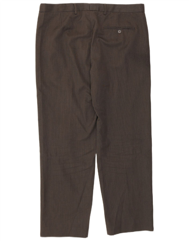 Marks & Spencer Herren-Freizeithose mit normaler Passform, W36, L29, braun, Polyester