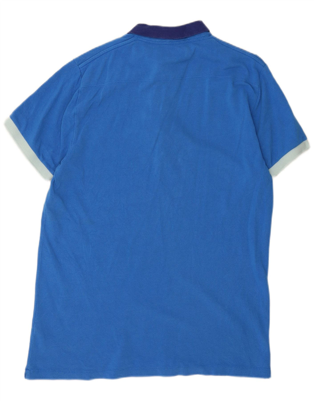 FRENCH CONNECTION Herren-Poloshirt XL, blaue Baumwolle