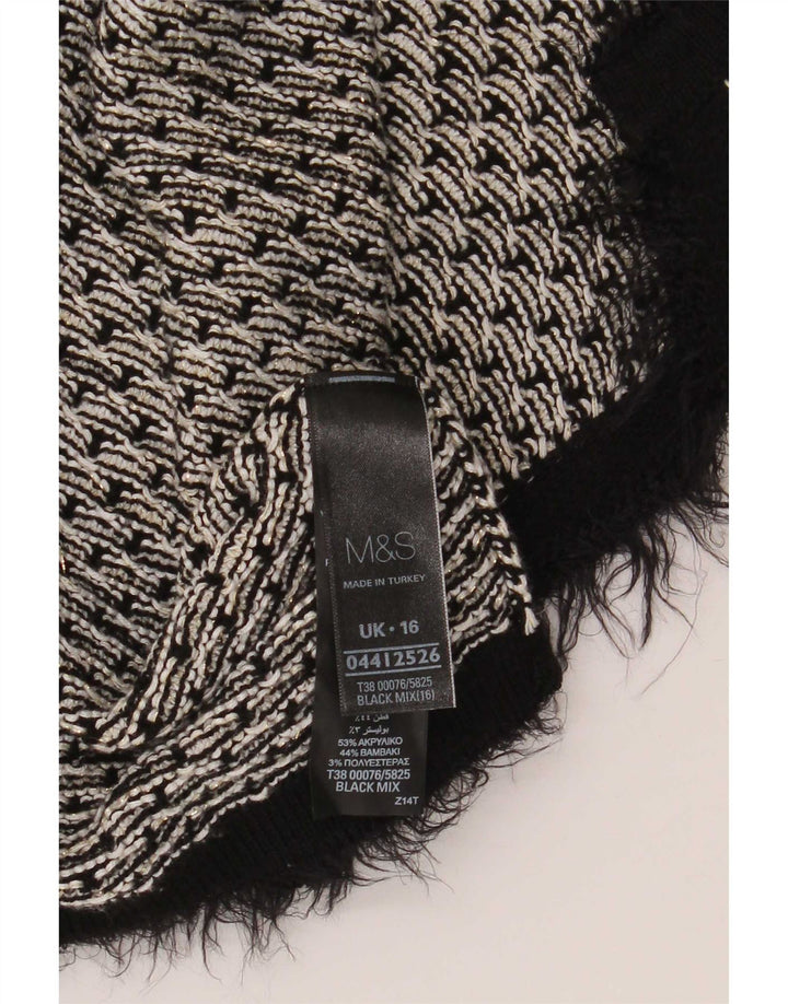 Marks & Spencer Damen-Strickjacke in Übergröße, Gr. 40, Größe L, Schwarz
