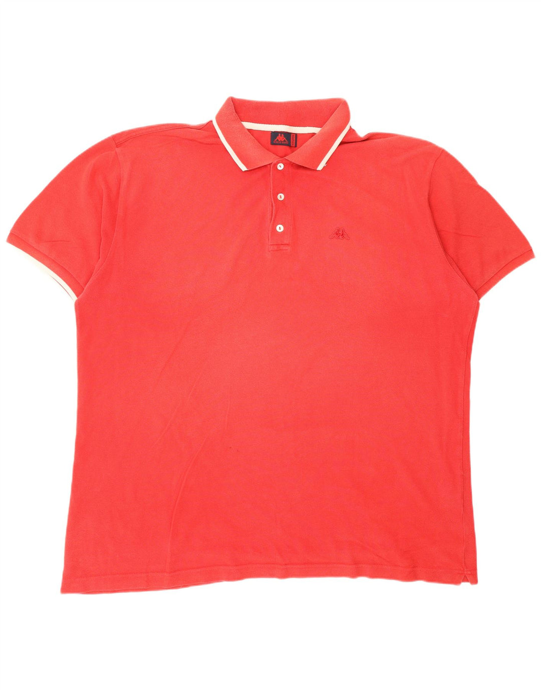 KAPPA Herren Poloshirt 2XL Rote Baumwolle