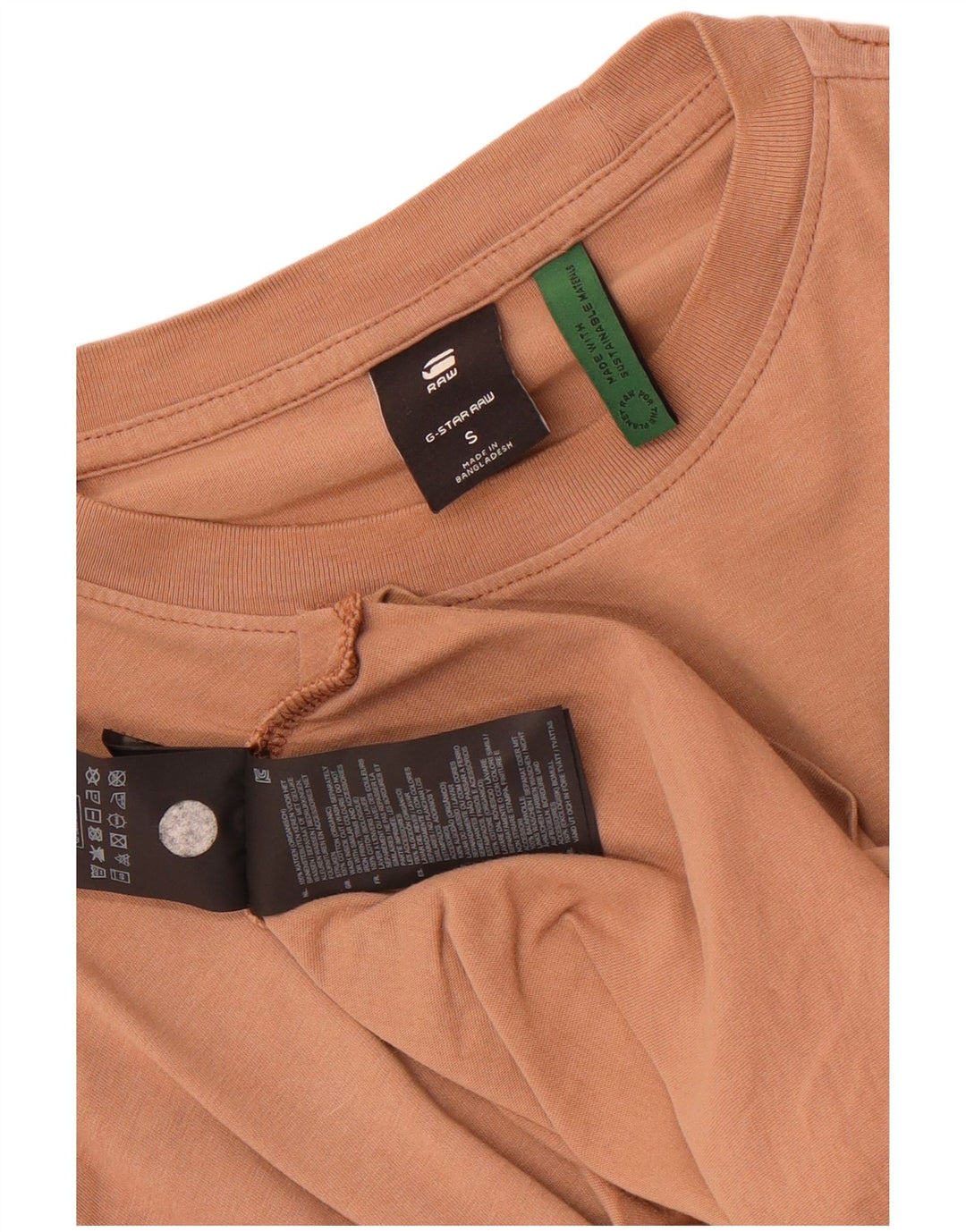G-Star Herren T-Shirt Small Beige Baumwolle