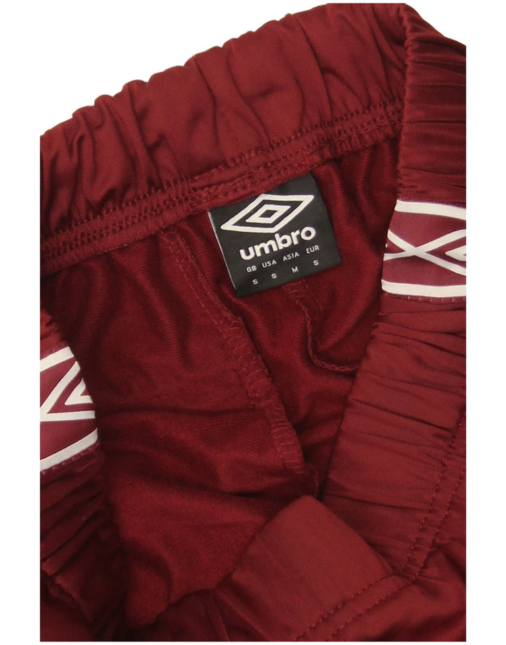 Umbro Herren-Trainingshose mit Grafik, Größe S, Burgunderrot, Polyester