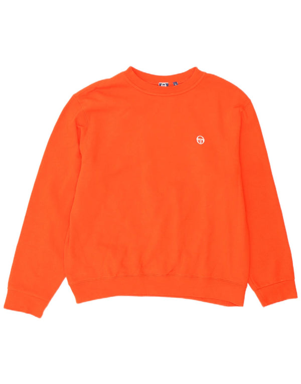 Sergio Tacchini Herren Sweatshirt Pullover Large Orange