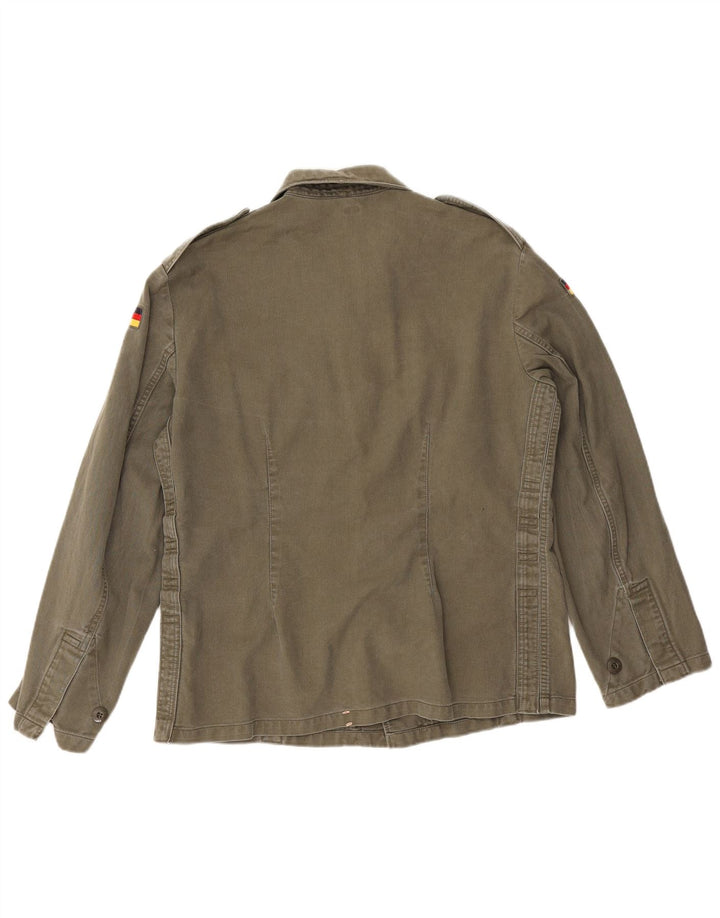 Vintage Herren Militärhemd Small Khaki
