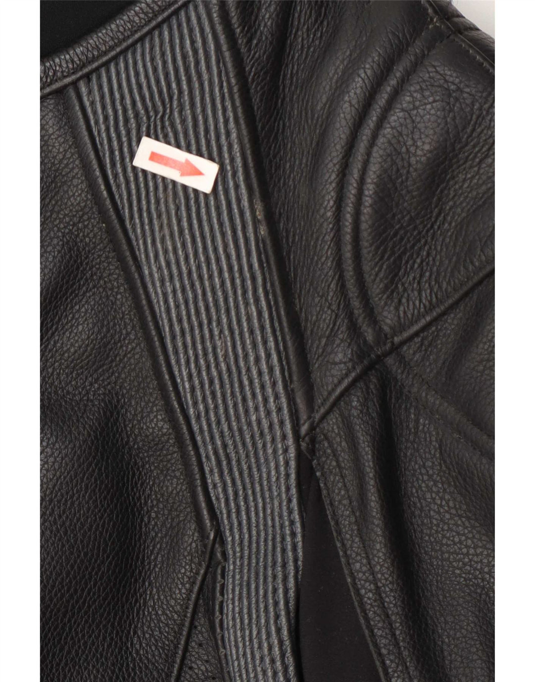 Hein Gericke Herren-Racerjacke aus grafischem Leder, EU 52, Größe L, Schwarz
