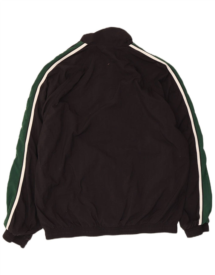 Puma Herren-Trainingsanzug-Top-Jacke, großes schwarzes Farbblock-Polyester