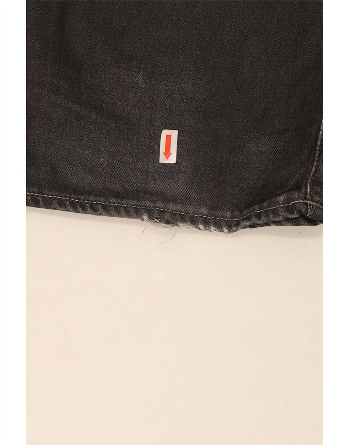 G-Star Herren Straight Jeans W32 L32 Schwarze Baumwolle