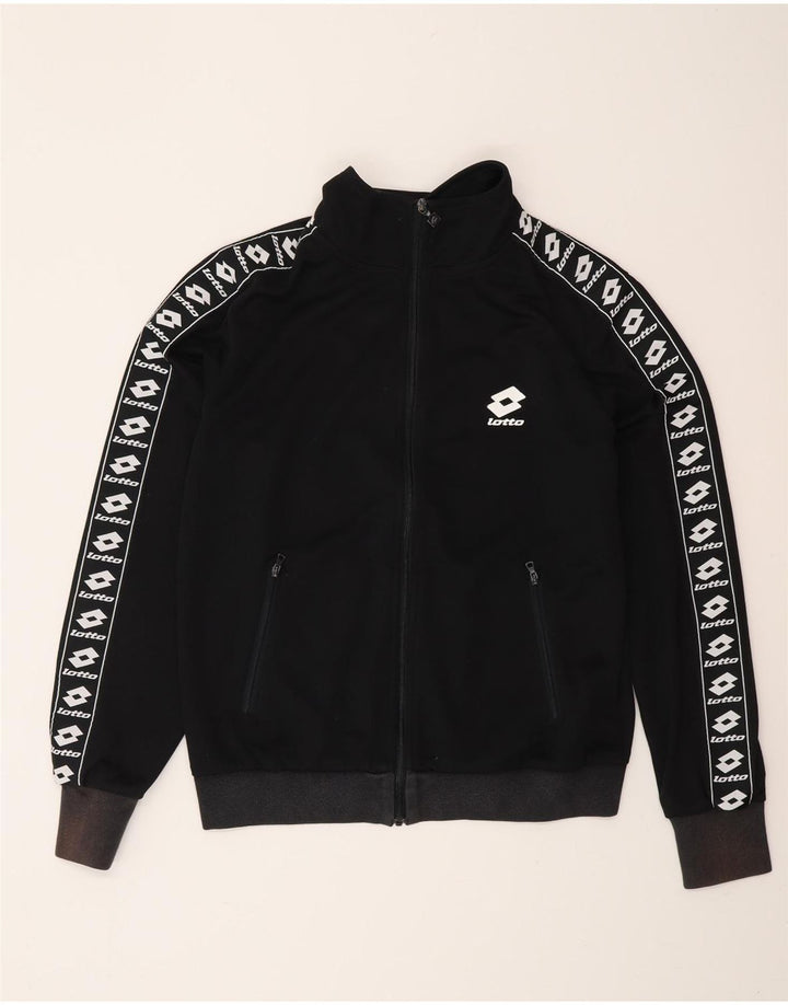 LOTTO Herren Life's Graphic Trainingsanzug Top Jacke Mittelschwarzes Polyester