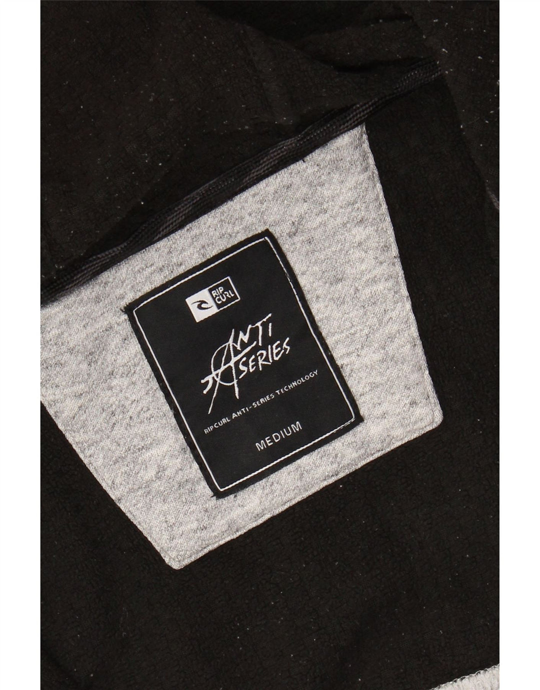 RIP CURL Herren-Kapuzenpullover mit Reißverschluss, Mittelgrau, Farbblock