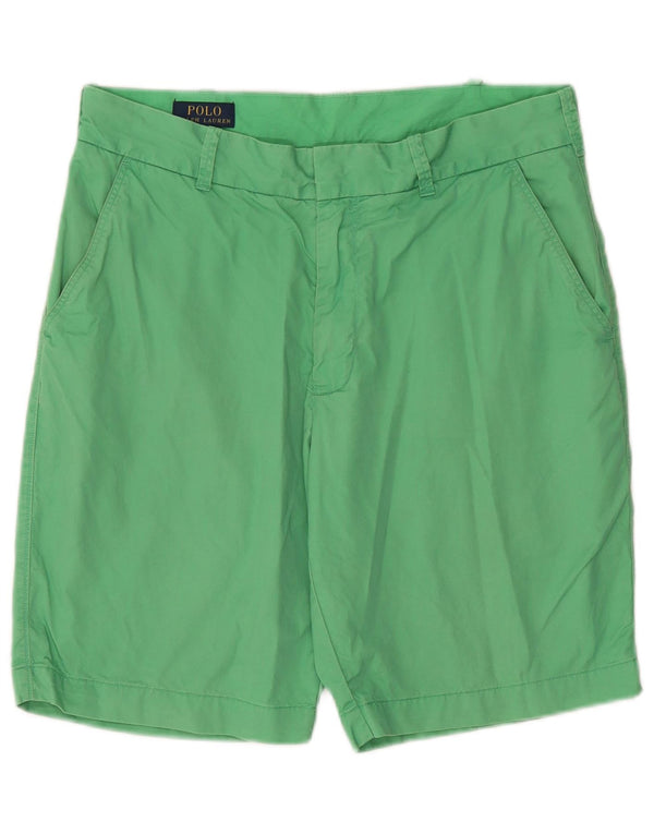 Polo Ralph Lauren Herren Chinoshorts W32 Mittelgrüne Baumwolle