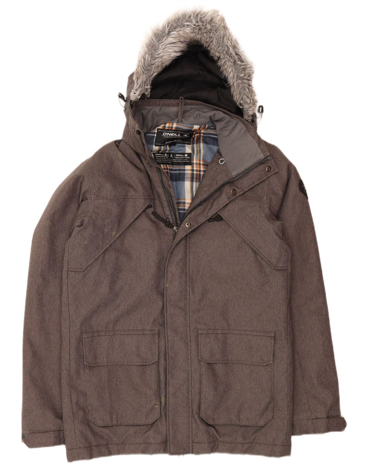 O'Neill Herren-Windbreakerjacke mit Kapuze, UK 36, Größe S, grau, Polyester