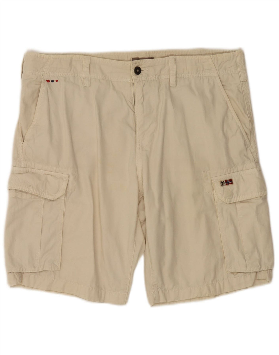 Napapijri Herren Cargoshorts W33 Mittelbeige Baumwolle