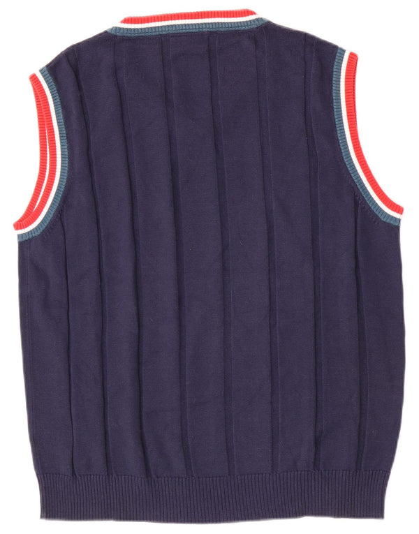 Fila Herren-Tanktop, groß, marineblau, Colourblock-Baumwolle