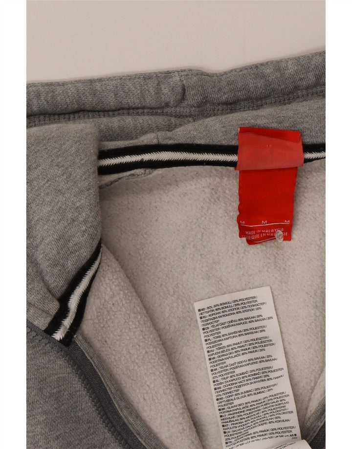 Nike Herren-Kapuzenpullover mit Reißverschluss, mittelgraue Baumwolle